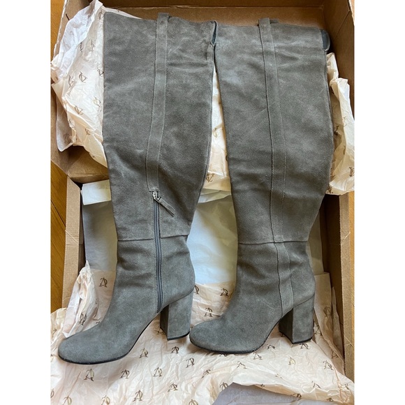 Vince Camuto Suede over-the-knee Grey Boots - Picture 8 of 10